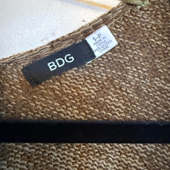 BDG Women's Tan Open-Front Cardigan P/S - Picture 3 of 4